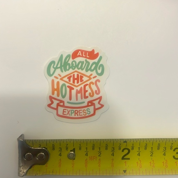 All Aboard the Hot Mess Express Vinyl Sticker - Picture 1 of 2